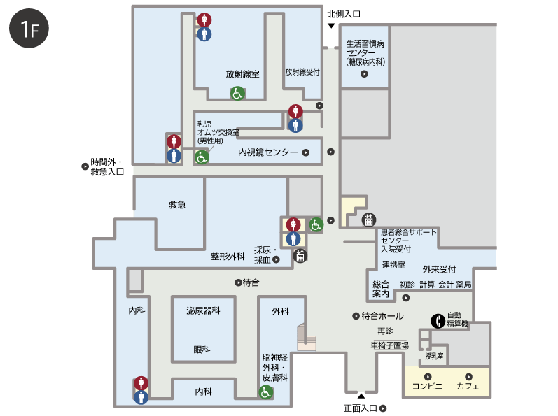 フロアマップ 1F