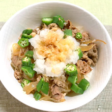 さっぱりおろしポン酢牛丼