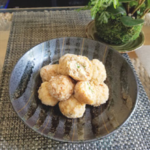 豆腐団子の立田揚げ