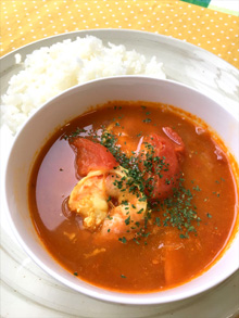 エビとトマトの本格スパイスカレー