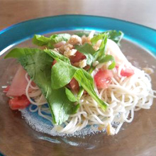 トマトとルッコラのイタリアンそうめん