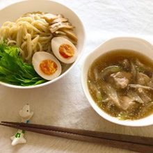 鶏肉のあっさり和風つけ麺