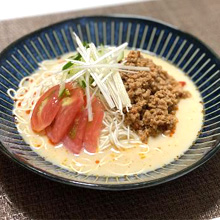 冷やし坦々豆腐そうめん