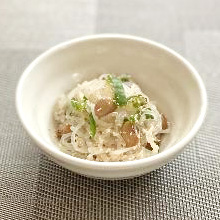 白滝と大豆のたらこ炒め