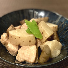 長芋と鶏肉の山椒煮込み