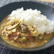 鰯とゴーヤのカレー