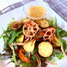 揚げ根菜のサラダ 柚子ドレッシング