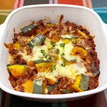 南瓜のミートグラタン